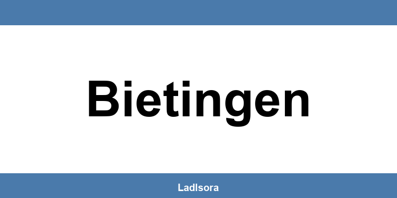 Lidl Filialen und Öffnungszeiten in Bietingen